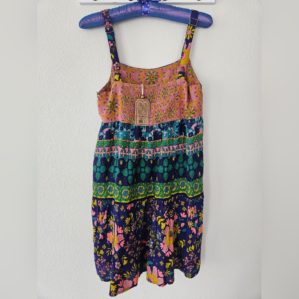 NATURAL LIFE Floral Dress - Blue, Pink, Green - Picture 5 of 5